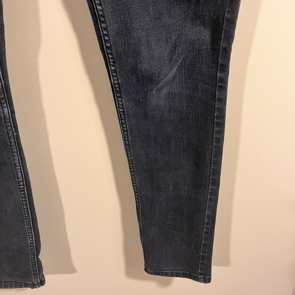 Levi’s too superlow 524 Skinny Black Denim Jeans Size 5M Y2K Retro Grunge - Picture 7 of 14
